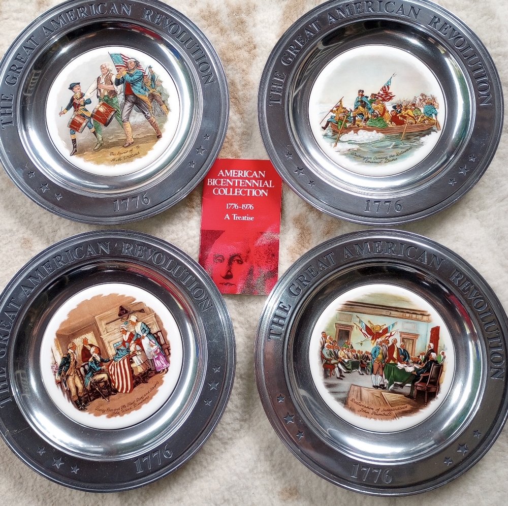 American bicentennial collection plates